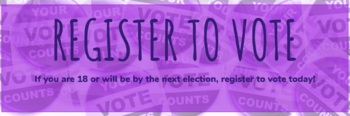 Preview of VOTE! Classroom Website Banner
