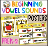 BEGINNING VOWEL SOUND POSTERS (initial long and short sounds)