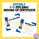 Editable VPK Graduation Moving up Diploma Certificate