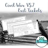 VS.7 Civil War Exit Tickets