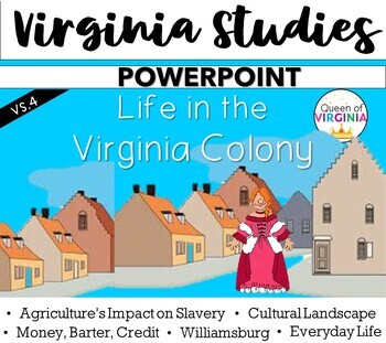 Preview of VS4 Life in a Virginia Colony PowerPoint   Cultural Landscape  Colonial Virginia