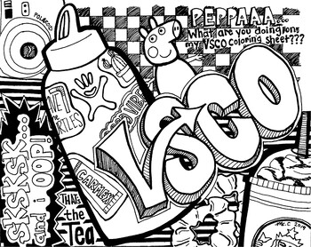 Download VSCO Pop Culture Coloring Sheet by Art with Ms C | TpT