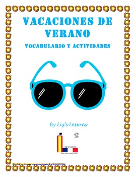 Preview of Vacaciones de Verano! Vocabulario y Actividades