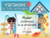 Vacances à la plage (atelier 2 en 1)