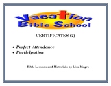 Vacation Bible School Certificates (2) - Check out my VBS 