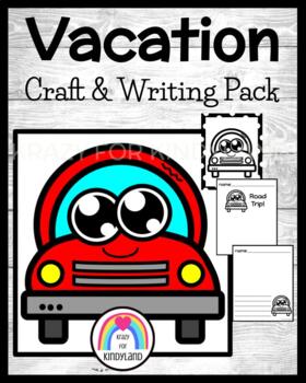 Preview of Vacation Craft and Writing Activity for Summer, Back to School, End of Year