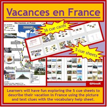 Preview of Vacation France French Description