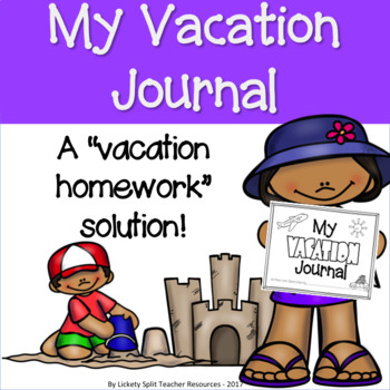 Preview of Vacation Homework Journal