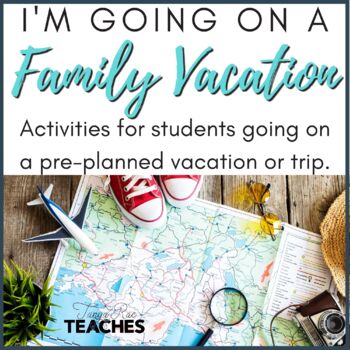 Preview of Vacation Journal Activity Packet