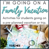 Vacation Journal Activity Packet