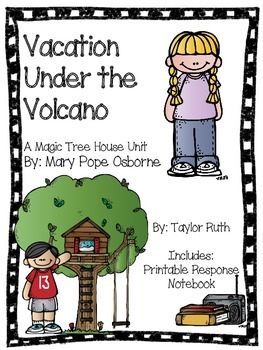 Preview of Vacation Under the Volcano: A Magic Tree House Unit (25 Pages)
