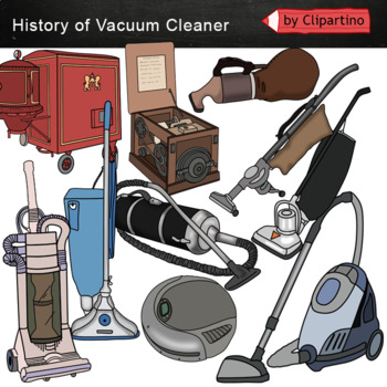 Preview of Vacuum Cleaner History Clip Art