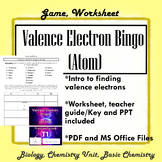 Valence Electron Bingo *Game, Key, and Instructions Included*