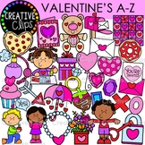 Valentine A-Z Clipart for February Vocabulary {Valentine A