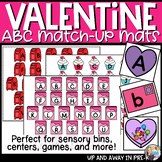 Valentine ABC Match-up Mats - Preschool Literacy Center - 
