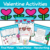 Valentine Activities Bundle Fine & Visual Motor Handwritin