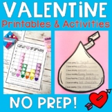 Valentine Activities & Printables {No PREP}