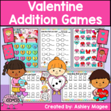 Valentine Addition Games: Holiday Themed Math Center Activities