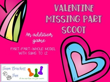 Preview of Valentine Addition - Missing Part Scoot