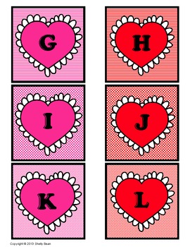 Valentine Alphabet Game(includes differentiated instruction) | TpT