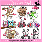 Valentine's Day Clip Art Animals Value Pack