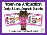 Valentine's Day Articulation BUNDLE: Early & Late Sounds f