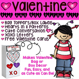 Valentine Bag and Box Toppers! Valentine Day Made Fun and Easy!