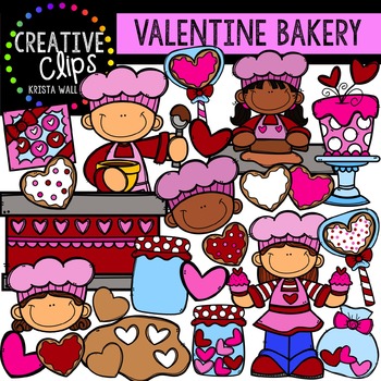 Preview of Valentine Clipart: Bakery {Creative Clips Clipart}