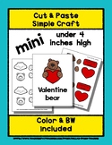 Valentine Bear - Cut & Paste Craft - Mini Craftivity for P