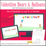 Valentine Bears and Balloons Interactive Animation