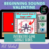 Valentine Beginning Sounds INTERACTIVE Game for Google Slides