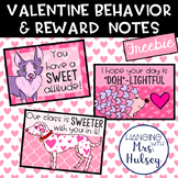 Valentine Behavior and Reward Notes