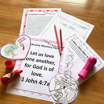 Valentine's Day Bible Lessons for February, Complete Unit by Julie Faulkner