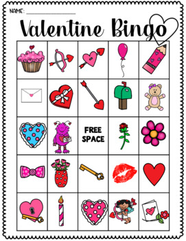 Valentine Bingo by Teacher Tales of Miss Smith | TPT