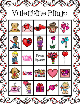 Valentine Bingo by Sunshine and Laughter by Deno | TPT