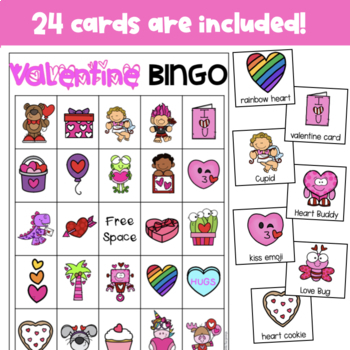 Valentine Bingo by Humble Bee-ginnings | TPT