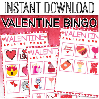 Valentine Bingo For Kids,Preschool Bingo Activity, Happy Valentine's ...