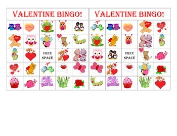 Valentine Bingo Game by Tara Schneider | Teachers Pay Teachers