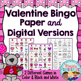 Valentine Bingo: Printable and Digital Versions
