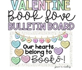 Valentine "Book Love" Bulletin Board and Conversation Hear
