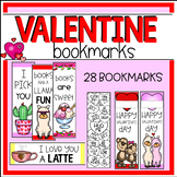 Valentine Bookmarks -Set of 32 Colorful, B&W, and Personal