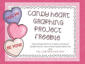 Preview of Valentine Candy Heart Graphing Freebie