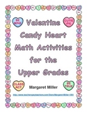 Valentine Candy Heart Math Activities for the Upper Grades