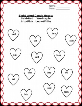 Preview of Valentine Candy Hearts!