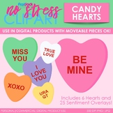 Valentine Candy Hearts Clip Art (Digital Use Ok!)