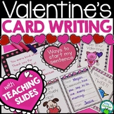 Valentine's Day Card Writing Activity for 1st & 2nd Grade 
