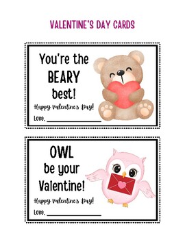 Valentine Cards FREE by Early Learning Amazing | TPT