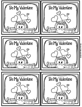 valentine cards and coloring pagesunder kidstruction  tpt