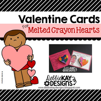 Valentine Cards for Melted Crayon Hearts