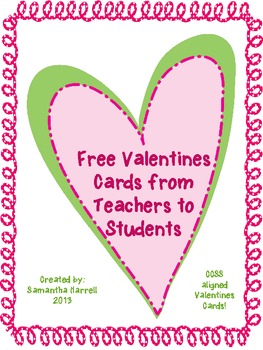 Preview of Valentine Cards from Teacher: CCSS aligned freebie Multiple Meaning Words